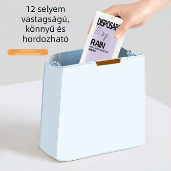 PEVA egyszer használatos esőköpeny felnőtteknek, normál vastagságú, rajzfilm stílus