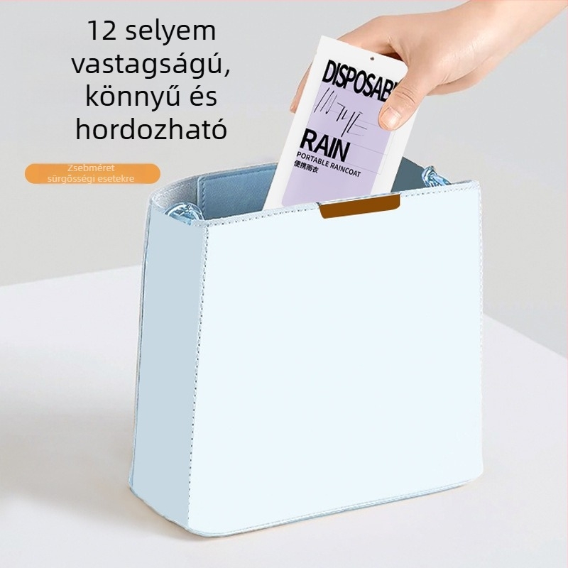 PEVA egyszer használatos esőköpeny felnőtteknek, normál vastagságú, rajzfilm stílus