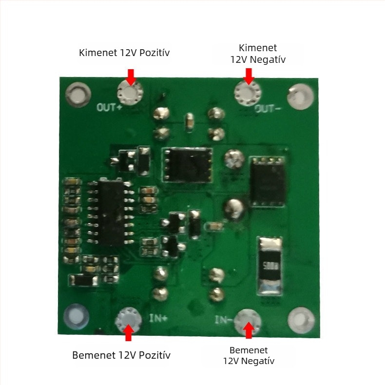 DC–ről AC–ra 24V-es inverter lap a megfigyelő kamerához — bemenet 9-24V, kimenet AC24V 3A, boost modulok: 9V→24V 5A, 24V→36V 5A