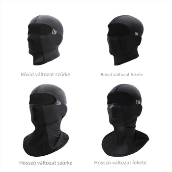 Kerékpáros maszk Ice Silk anyagból, izzadságelnyelés, szemüveglyukak, belső motorkerékpár sisak bélés, külső UV védelem