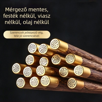 Fából készült evőpálcikák; Anyag: Fa; Stílus: Nemzeti Trend Stílus; Pár: 1 pár; Felnőtteknek; Stílus típusa: Új kínai stílus