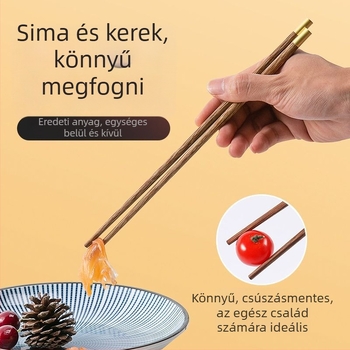 Fából készült evőpálcikák; Anyag: Fa; Stílus: Nemzeti Trend Stílus; Pár: 1 pár; Felnőtteknek; Stílus típusa: Új kínai stílus