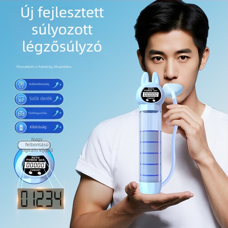 Szabadon hordozható hasi edzőeszköz légző derékövvel – Normál / Nyúl modell, Anyag: Mouth-blown PP + Silicone Straw + Main Body AS, Termékkód: 20250805