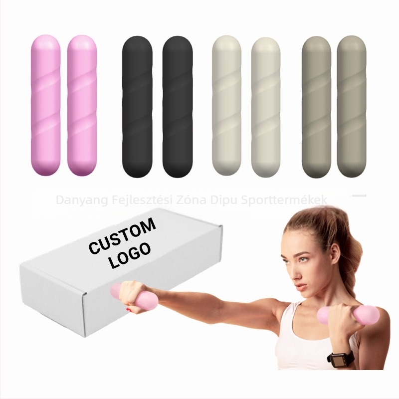 Szilikon Kar Edzés Bot – vas és szilikon ötvözet, csúszásmentes markolat, Pilates/Jóga, tömeg 2 kg páronként