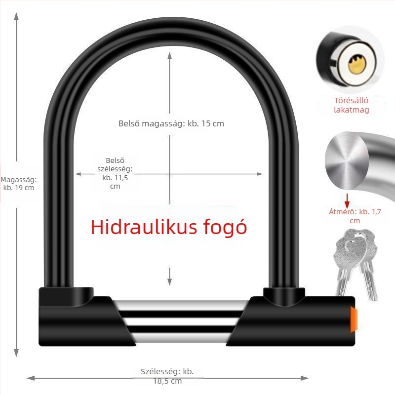 Guan ling autózár, rozsdamentes acél, modern egyszerű stílus, általános felhasználás.