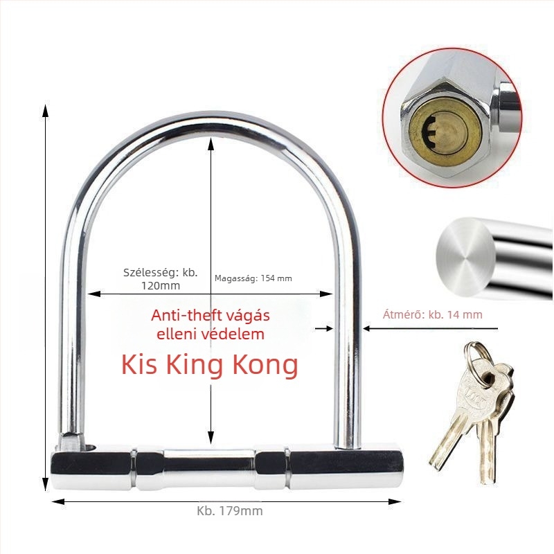 Guan ling autózár, rozsdamentes acél, modern egyszerű stílus, általános felhasználás.