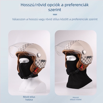 QUMOZHE fleece szélvédett kerékpáros maszk motorkerékpárosok számára, uniszex, testre szabható