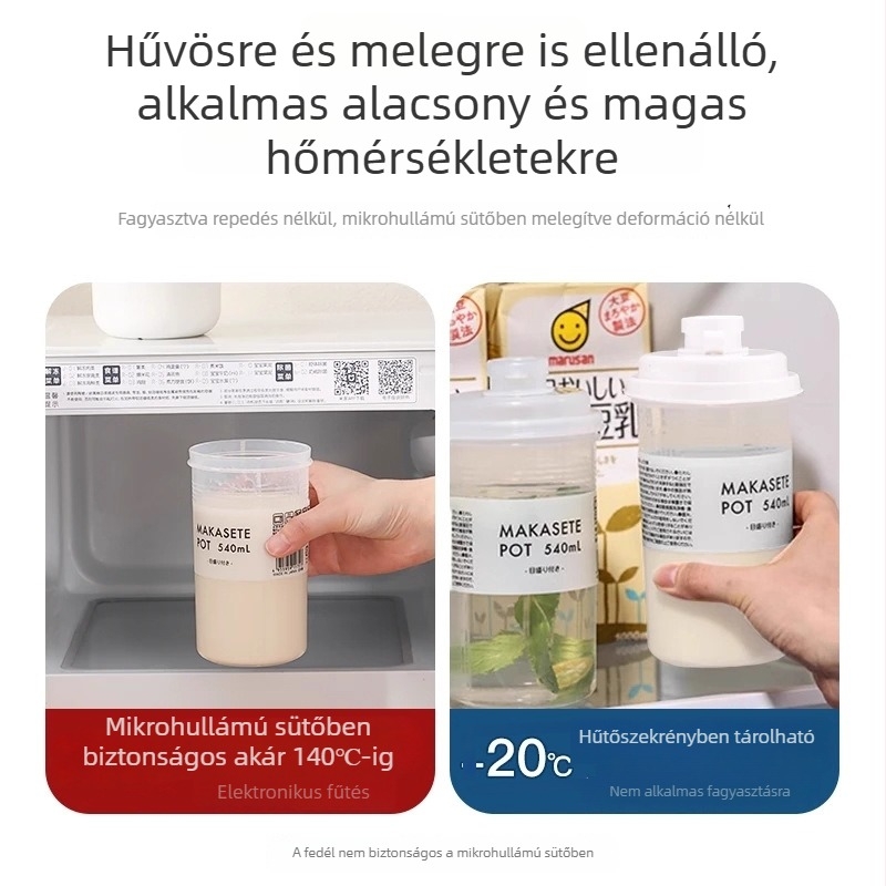 Qiwang univerzális hordozható szójatej pohár kávéhoz, zárt élelmiszer-minőségű műanyag