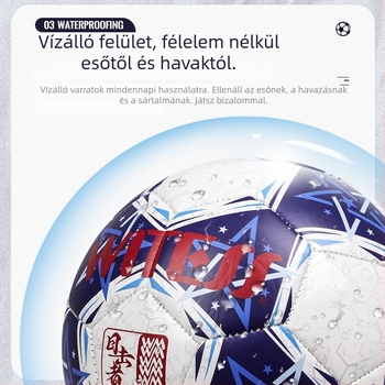PVC futball-labda, gépi varrással, nemzeti szabvány, logó nyomtatott, testreszabható edzéshez