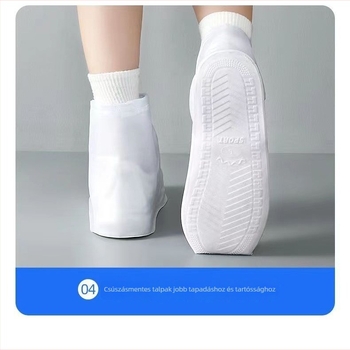 Esőcsizma védőfedők kültéri utazásokhoz — minimalist PVC anyag, vízálló, csúszásmentes, cipzár, Zhejun márka, testreszabható