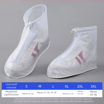 Esőcsizma védőfedők kültéri utazásokhoz — minimalist PVC anyag, vízálló, csúszásmentes, cipzár, Zhejun márka, testreszabható