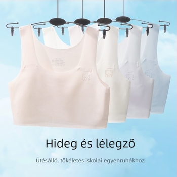 Nyári varrat nélküli melltartó lányoknak, iskolás korosztálynak, könnyű és lélegző.