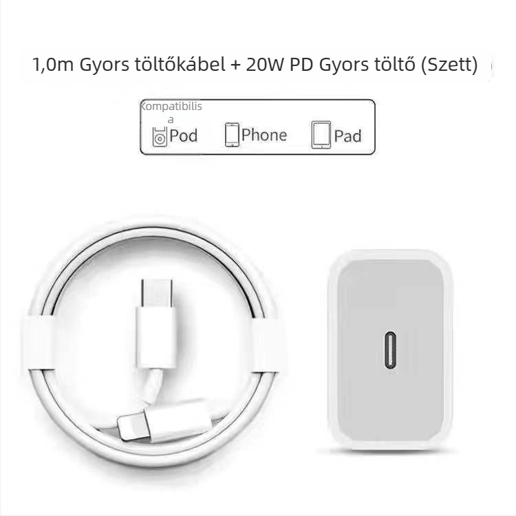 Lightning és Micro USB interfész töltőkábel, 1–2 m hosszú, TPE anyag, automatikus kikapcsolás, 12 W max.