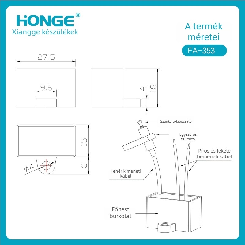 Negatív iongenerátor — levegőtisztítás és porleválasztás — DC 24V