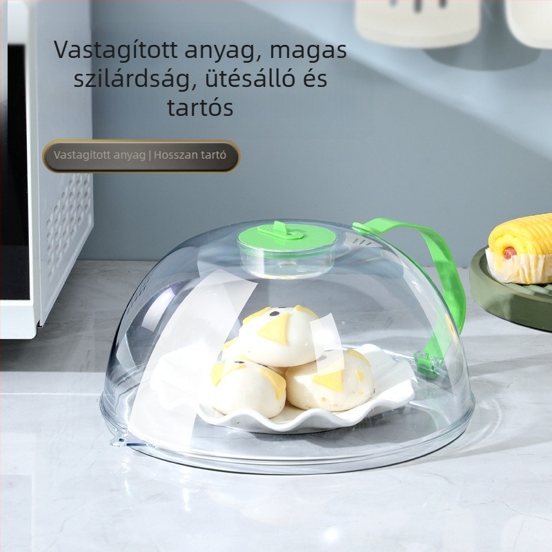 Mikrohullámú sütő fröccsenés elleni fedő, műanyagból, magas hőmérséklet-állóság, modern minimalista stílus, Early zen márka