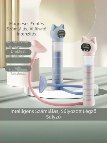 Nuopusi állítható légzési edző súlyzó otthoni fitneszhez, ABS kivitel, modell 025A, has- és tüdőkapacitás edző