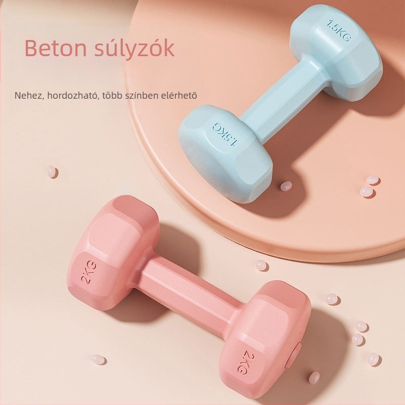 PVC súlyzó otthoni edzéshez – karok tonizálására, 1 db, Termékkód 062