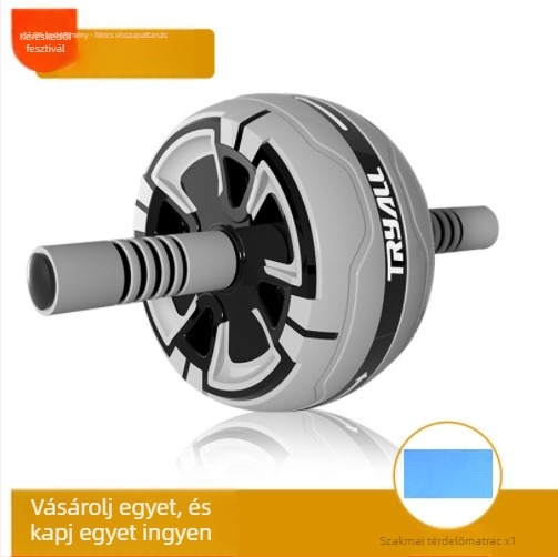 Hasizom görgő automatikus visszarugózással és levehető fogantyúval, nem összecsukható, 0.89 kg