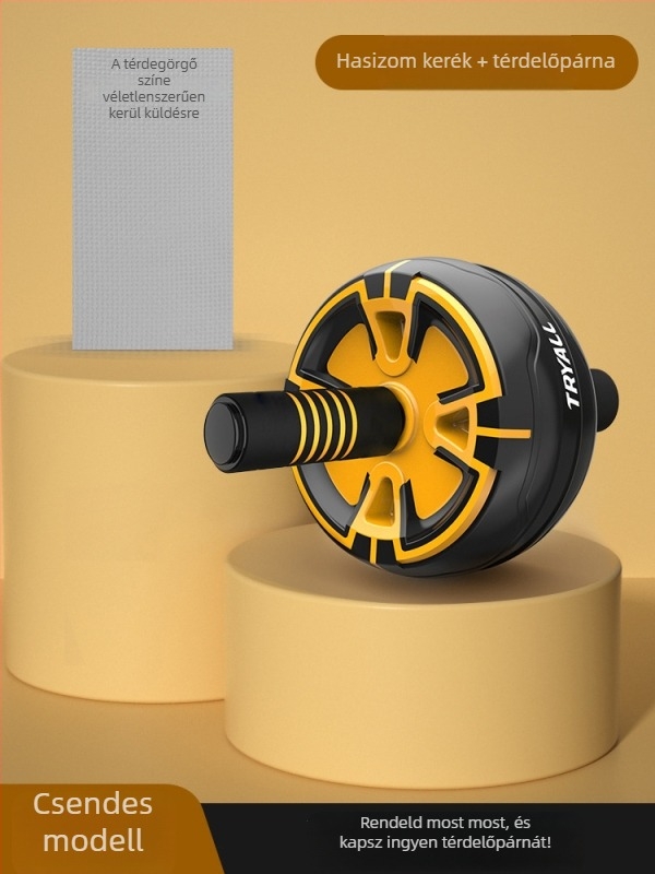 Hasizom görgő automatikus visszarugózással és levehető fogantyúval, nem összecsukható, 0.89 kg