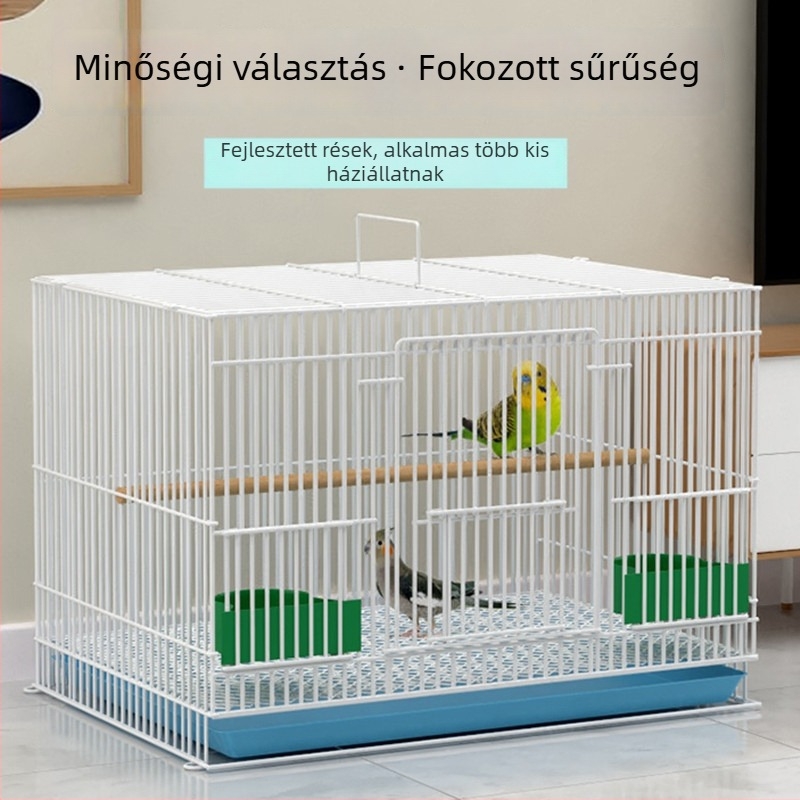 Fém madárketrec selyemvirág dekorral madarak számára, modell KIP26156515