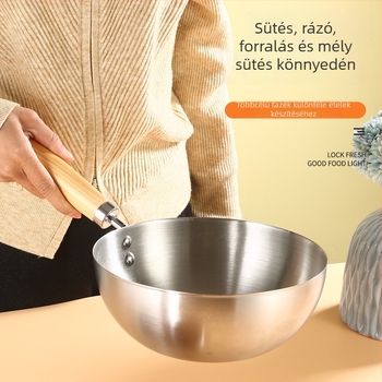 Wok 304 rozsszeres acélból, tapadásmentes bevonattal, üvegfedővel, egyetlen alappal, alkalmas minden tűzhelyhez