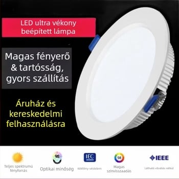 LED beépített mennyezeti lámpa, 3W, 220V, rejtett szerelés, alumínium ház
