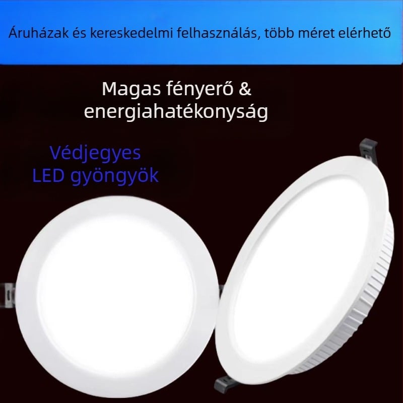 LED beépített mennyezeti lámpa, 3W, 220V, rejtett szerelés, alumínium ház