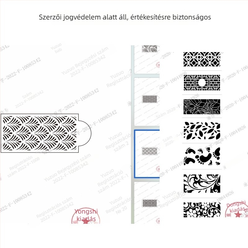 Torta dekorációs forma szabálytalan alakú, üreges sablonnal és csipkés mintával permetezéshez