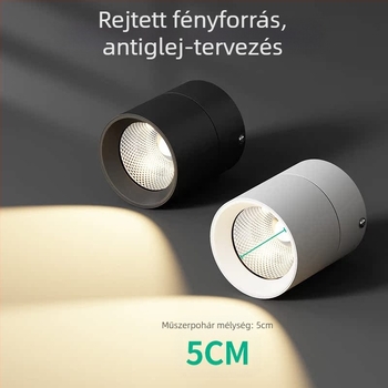 Állítható szögű mennyezeti LED spotlámpa, 220V, alumínium ház, CRI ≥95