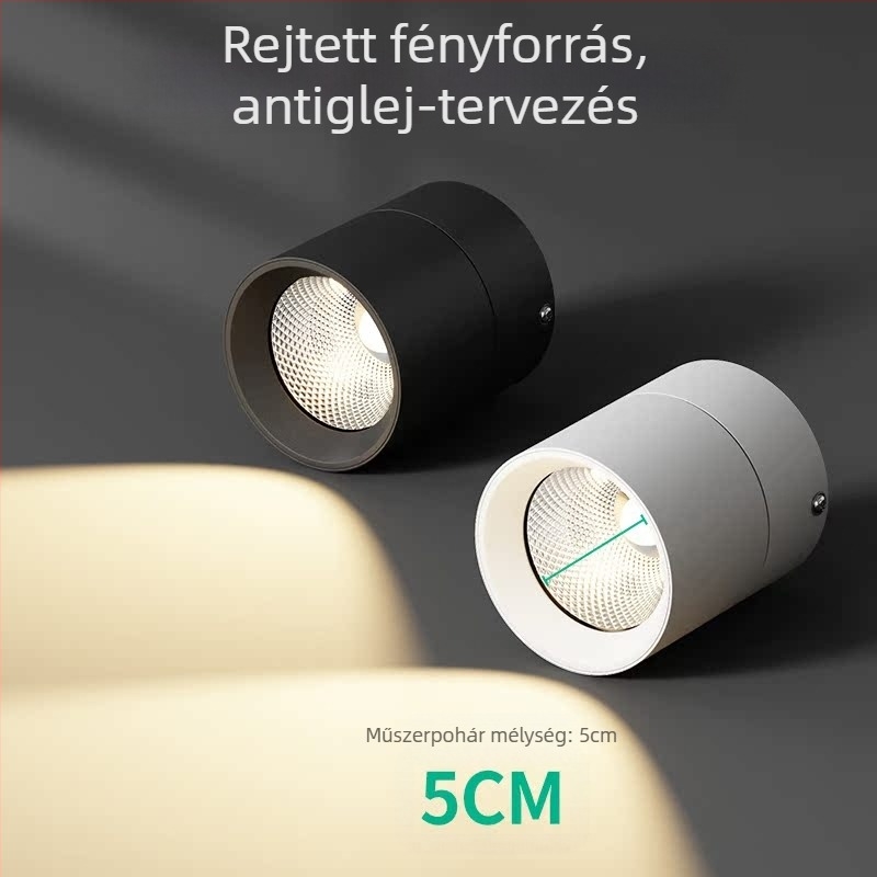 Állítható szögű mennyezeti LED spotlámpa, 220V, alumínium ház, CRI ≥95