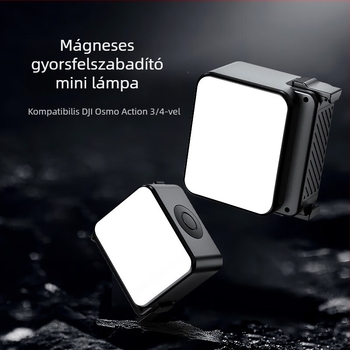 Vloghoz LED világítás – DJI Fill Light, Type-C gyorstöltés, mágneses gyorscsatlakozás, háromszínű színhőmérséklet, teljesítmény 10W alatt