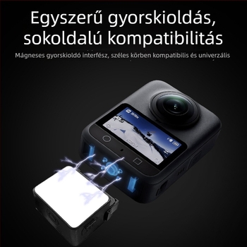 Vloghoz LED világítás – DJI Fill Light, Type-C gyorstöltés, mágneses gyorscsatlakozás, háromszínű színhőmérséklet, teljesítmény 10W alatt
