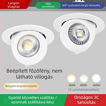 Beépített, kihúzható LED-szpot elefántorr formájú kivitelben ruházati bolt háttérfalához