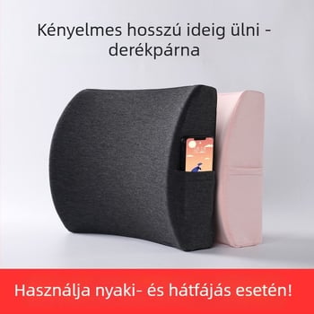 Xipinjia memóriahabos deréktámasz irodai székhez és autóhoz — lassú visszanyerésű huzat pulóver anyagból