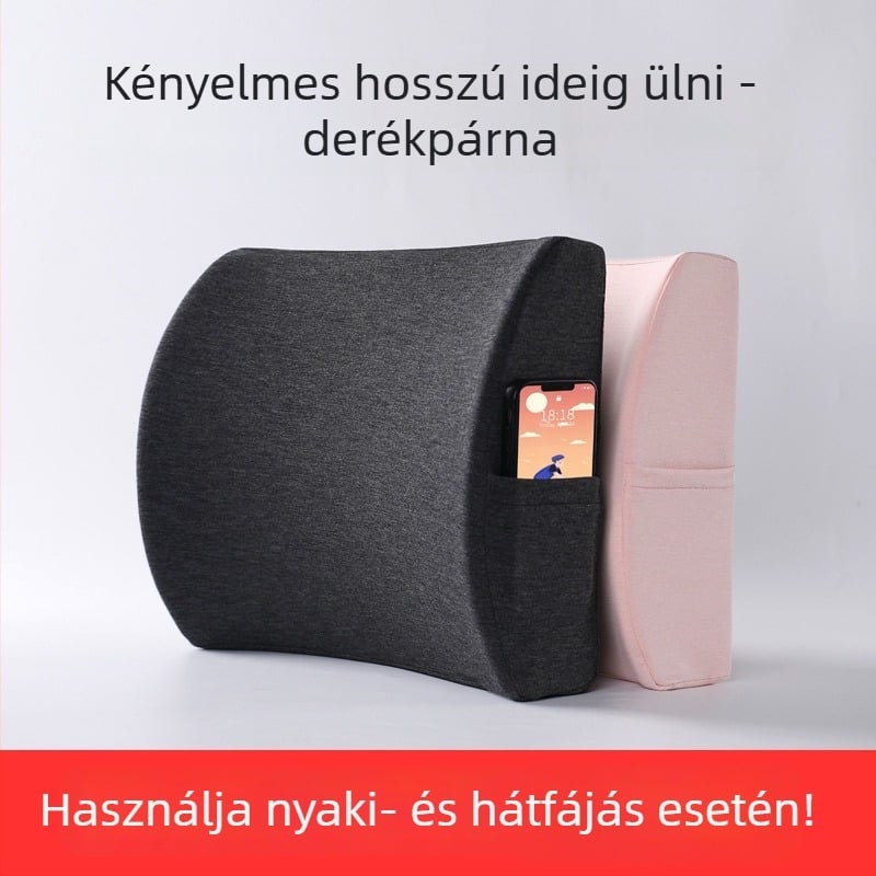 Xipinjia memóriahabos deréktámasz irodai székhez és autóhoz — lassú visszanyerésű huzat pulóver anyagból