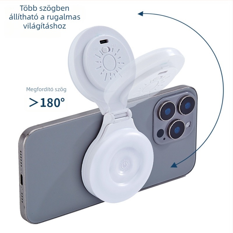 AZX-011 állványos töltőfény élő közvetítéshez – kevesebb mint 10W, 3,7V, háromszín hőmérséklet