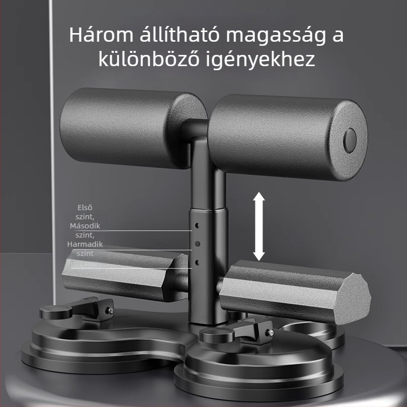 Hasizom edző segédeszköz három szívócsészével, merev kialakítás, 1,5 kg, modell 20241229