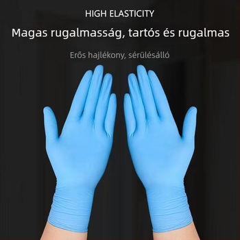 Egyszer használatos nitril kesztyűk ipari karbantartáshoz – olajálló, vízálló, sav- és lúgálló