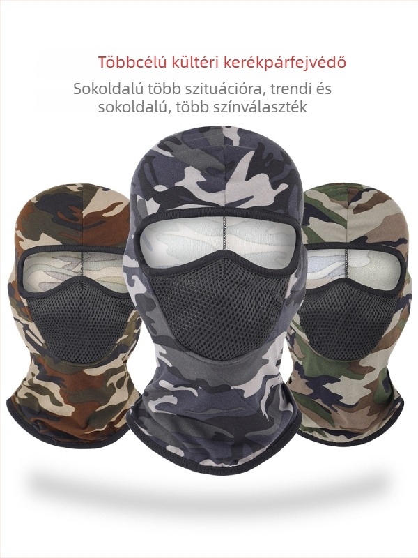 All-season kerékpáros arcmaska, uniszex, szélálló, lélegző, gyorsan száradó poliészter, G01