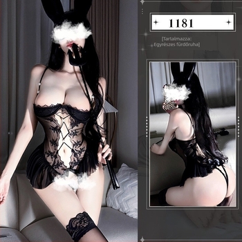 Csipkés bustier pizsama szett nőknek - poliészter (80–90%), szexi hálóruha
