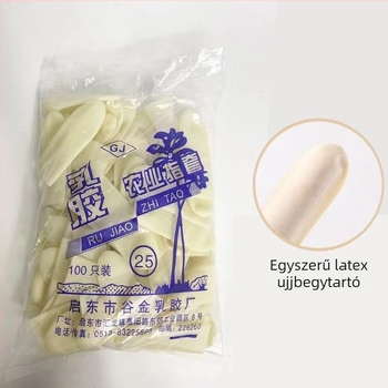 Egyszer használatos ujjvédők vastagított latexből, csúszásmentes és kopásálló, ipari és mezőgazdasági felhasználásra