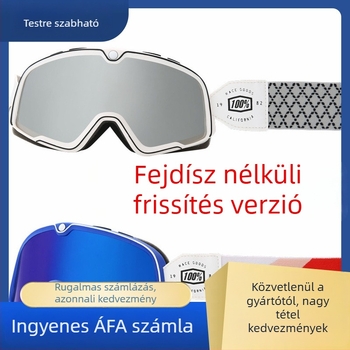 Harley-stílusú motorkerékpár szemüveg, retro teljes keret, uniszex, TUP anyag, motorozáshoz