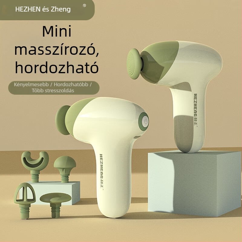 Mini fascia masszírozó brushless motorral, 5 sebesség, 4 fej, alacsony zaj 36–45 dB