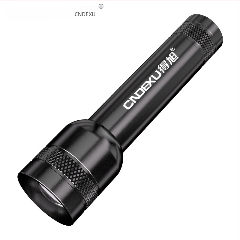 LED újratölthető zseblámpa optikai zoommal, 3W, 1200mAh, kézben hordozható és kompakt