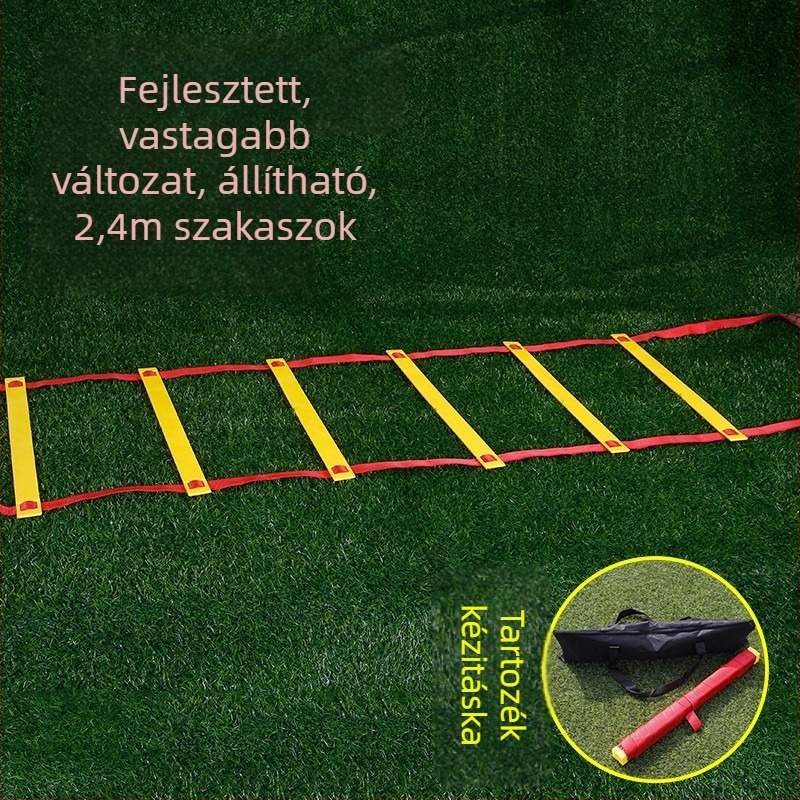 Rögzített agilitási létra gyerekeknek – lábmunka és gyorsasági edzés futballhoz és kosárlabdához