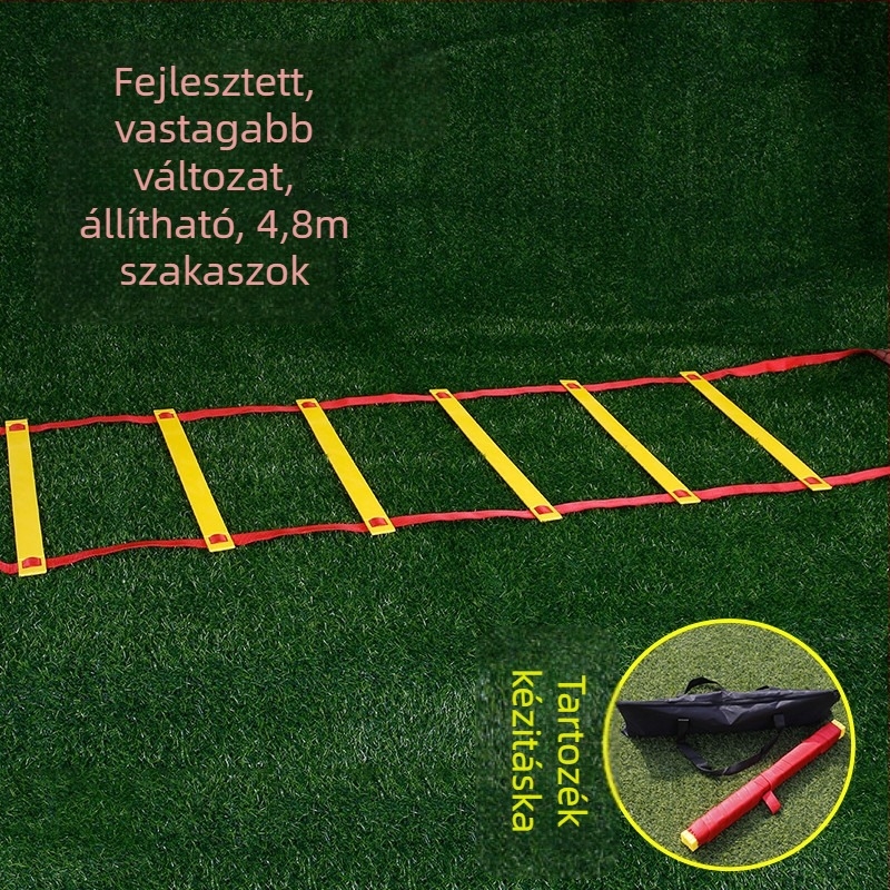 Rögzített agilitási létra gyerekeknek – lábmunka és gyorsasági edzés futballhoz és kosárlabdához