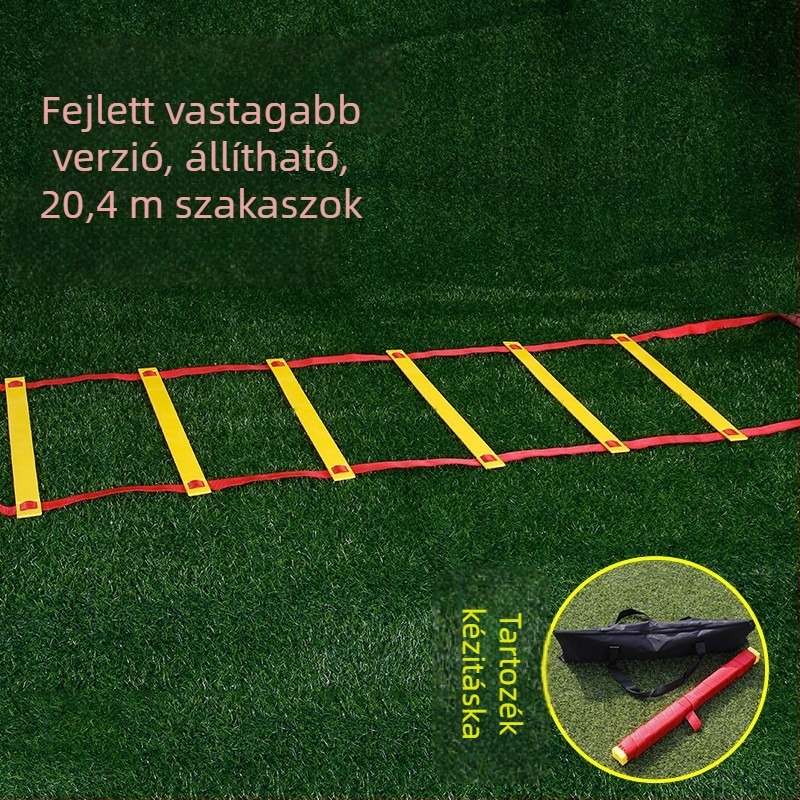 Rögzített agilitási létra gyerekeknek – lábmunka és gyorsasági edzés futballhoz és kosárlabdához