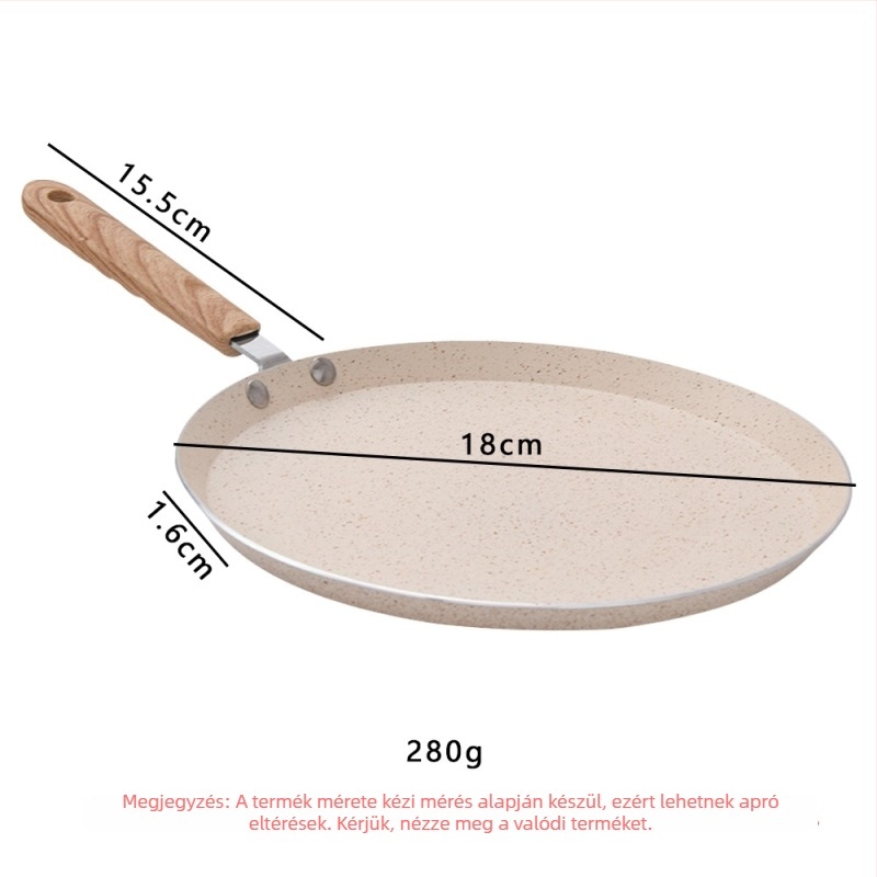 Nem tapadós serpenyő alumínium ötvözetből, Maifan kő bevonattal, egyrétegű aljzattal, általános tűzhelyekhez