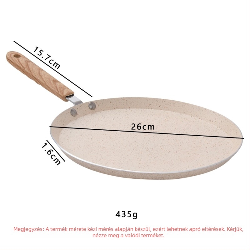 Nem tapadós serpenyő alumínium ötvözetből, Maifan kő bevonattal, egyrétegű aljzattal, általános tűzhelyekhez