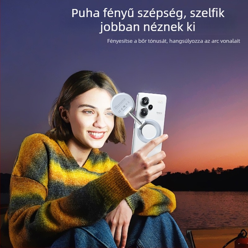 Összecsukható töltőfény, K3 modell, három színhőmérséklet, 10W alatt, 5V/1A